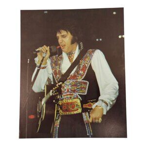 Elvis Presley Photo Gypsy Jumpsuit 8x10 Asheville NC 1975 W O Enterprises